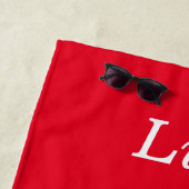 Serviette De Plage Gymnastique filles Coeurs de Saint Valentin (En situation)