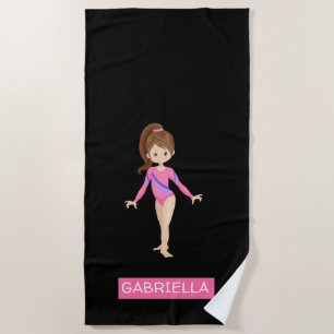 Serviette De Plage Gymnastique personnalisée