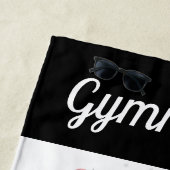 Serviette De Plage Gymnastique Queen of the Beam Silver Stars (En situation)