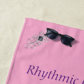 Serviette De Plage Gymnastique rythmique Ball Routine Glam (En situation)