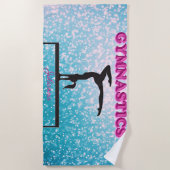 Serviette De Plage Gymnastique Solde Éclairage (Devant)