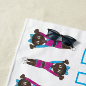 Serviette De Plage Gymnastique Tumbling Acrobat Gymnaste Gymnaste Coa (En situation)