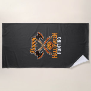 Serviette De Plage Hache croisée de chasse Halloween Jack O Lantern