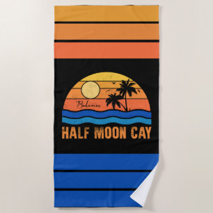 Serviette De Plage Half Moon Cay Bahamas - Retro Vintage 80s Souvenir