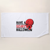 Serviette De Plage Halloween - Avoir un halloween effrayant (Devant)