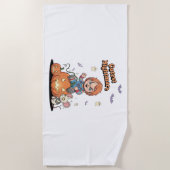 Serviette De Plage Halloween cinglé de cauchemar (Devant)