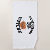 Serviette De Plage Halloween Citrouille (Devant)