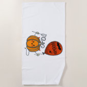 Serviette De Plage Halloween citrouille (Devant)