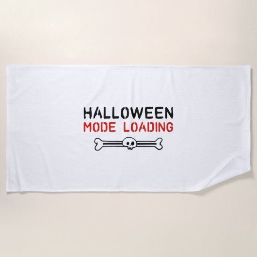 Serviette De Plage Halloween cool dire Halloween parti (Devant)