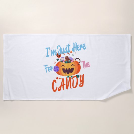 Serviette De Plage Halloween dans une occasion d'être vraiment créati (Devant)