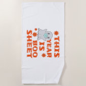Serviette De Plage Halloween de Boo Ghost (Devant)