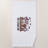 Serviette De Plage Halloween de chien juste un paw Éffrayant (Devant)