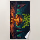 Serviette De Plage Halloween de destruction massive Citrouille radioa (Devant)