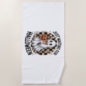 Serviette De Plage Halloween de la vache des Highlands (2) (Devant)