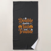 Serviette De Plage Halloween Double Double Toil and Trouble_1 (Devant)