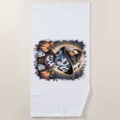 Serviette De Plage Halloween du chien dalmate (Devant)