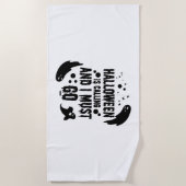 Serviette De Plage Halloween est en train d'appeler (Devant)