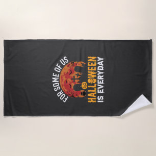 Serviette De Plage Halloween est tous les jours Lune de cimetière eff
