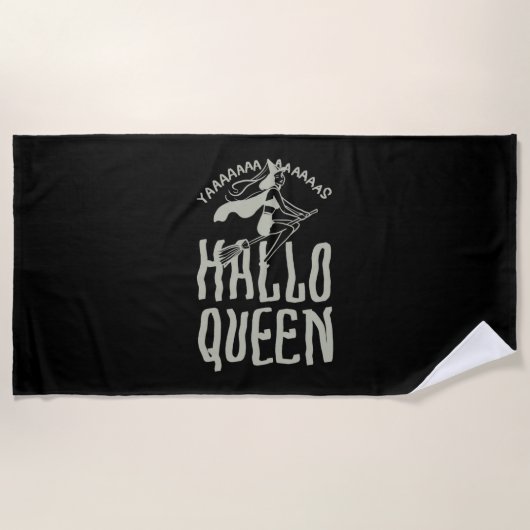 Serviette De Plage Halloween Hallo Queen (Devant)