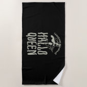 Serviette De Plage Halloween Hallo Queen (Devant)