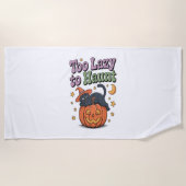 Serviette De Plage Halloween Lazy Ghost (Devant)