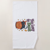 Serviette De Plage Halloween Lazy Ghost (Devant)