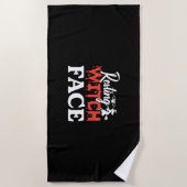 Serviette De Plage Halloween Resting Witch Facce Birthday (Devant)
