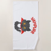 Serviette De Plage Halloween Vampire Cat (Devant)