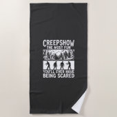 Serviette De Plage Halloween Zombie Scared Horror Vector Design_1 (Devant)