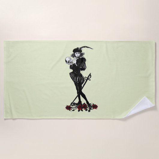 Serviette De Plage Hameau Bard Lime Green (Devant)