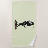 Serviette De Plage Hameau Bard Lime Green (Devant)