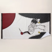 Serviette De Plage Hanafuda "Matsu-ni-tsuru" (Devant)