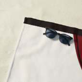 Serviette De Plage Hanafuda "Matsu-ni-tsuru" (En situation)