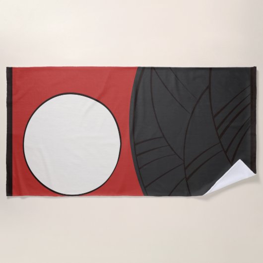 Serviette De Plage Hanafuda "Susuki-ni-tsuki" (Devant)