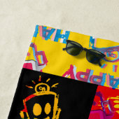 Serviette de plage HAPPY Blitch (En situation)