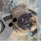 Serviette De Plage Happy Carlin at the Beach personnalisable