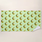 Serviette de plage Happy Frogs - Choisissez la cou (Devant)