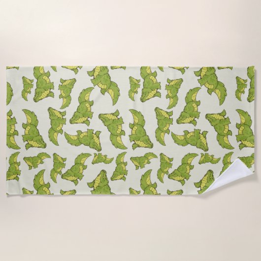 Serviette De Plage Happy Gator (Devant)