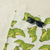 Serviette De Plage Happy Gator (En situation)