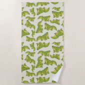 Serviette De Plage Happy Gator (Devant)