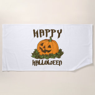 Serviette De Plage Happy Halloween drôle Costume Halloween