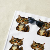 Serviette De Plage Happy Kitty (En situation)