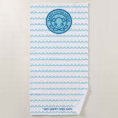 Serviette de plage - Happy Little Lotus (Devant)