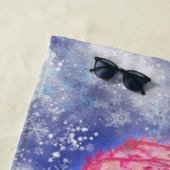 Serviette De Plage Happy Penguin - Noël - (En situation)