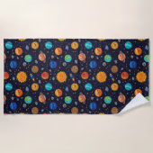 Serviette De Plage Happy Planets Beach Towel (Devant)