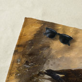 Serviette De Plage Harde de Cheval Galloping Mustang Peinture (En situation)