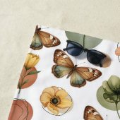 Serviette De Plage Harmonie des fleurs de la Terre (En situation)