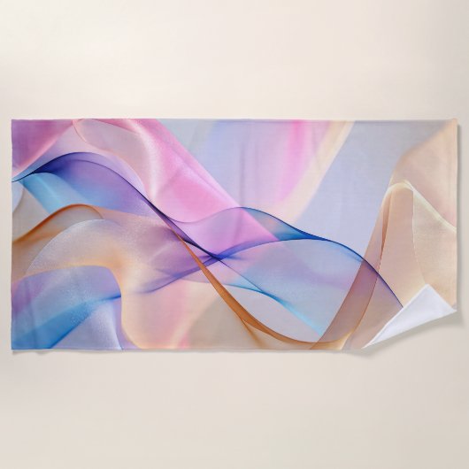 Serviette De Plage Harmonie fluide en mouvement (Devant)