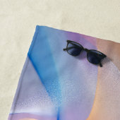 Serviette De Plage Harmonie fluide en mouvement (En situation)