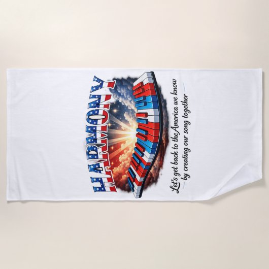 SERVIETTE DE PLAGE HARMONY (Devant)